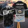 BlueJose Darts Beer Skull Black Gold Dartboard Pattern Throw Play Darts Slogan Personalized Name, Team Name Unisex Shirt (6 Colors)
