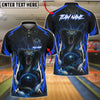 BlueJose Bowling And Pins Cobra Snake Lightning Graphic Customized Name, Team Name 3D Shirt (4 Colors)