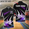 BlueJose Bowling And Pins Spike Customized Name, Team Name 3D Shirt (4 Colors)