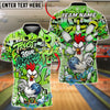 BlueJose Bowling & Pins Trust Your Madness Angry Rooster Graffiti Customized Name, Team Name 3D Shirt (4 Colors)