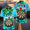 BlueJose Darts Bullseye Target Classic Design Multicolor Options Personalized Name Shirt (4 Colors)