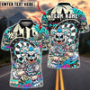 BlueJose Darts Clown Urban Graffiti Art Multicolor Options Personalized Name Shirt (4 Colors)
