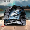 BlueJose Fishing Cracked Texture Gold Black Splash Graphic Personalized Cap (13 Breeds)