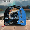 BlueJose Blue Hexagon Sport Style Water Splash Personalized Cap (13 Breeds)
