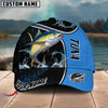 BlueJose Blue Hexagon Sport Style Water Splash Personalized Cap (13 Breeds)