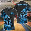 BlueJose Bowling & Pins Dragon Strike Golden Tribal Customized Name, Team Name 3D Shirt (6 Colors)