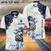 BlueJose Bowling & Pins Medusa Goddess Flame Tribal Customized Name, Team Name 3D Shirt (4 Colors)