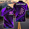 BlueJose Darts Fiery Lava Strike Personalized Name, Team Name Unisex Shirt (4 Colors)