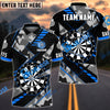 BlueJose Darts Grunge Thunder Personalized Name, Team Name Shirt (4 Colors)
