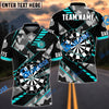 BlueJose Darts Grunge Thunder Personalized Name, Team Name Shirt (4 Colors)