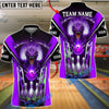 BlueJose Bowling And Pins Dragon With Bowling Design Customized Name, Team Name 3D Shirt (4 Colors)