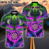 BlueJose Darts Fire Dragon Multicolor Options Personalized Name Shirt (4 Colors)