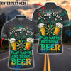 BlueJose All I Want Is Beer & Darts Personalized Name, Team Name Shirt (4 Colors)
