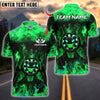 BlueJose Darts  Funny Dartboard King Flame Crown Design Customized Name, Team Name 3D Shirt (4 Colors)