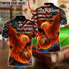BlueJose Billiards 8 Ball Fire American Eagle Personalized Name, Team Name Unisex Shirt (4 Colors)