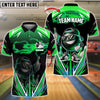BlueJose Bowling And Pins Funny Ball Street Style Customized Name, Team Name 3D Shirt (4 Colors)