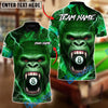 BlueJose Billiards Ball 8 Gorilla Fury Personalized Name, Team Name Unisex Shirt (4 Colors)