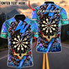 BlueJose Darts Skull Of The Storm Multicolor Options Personalized Name Shirt (4 Colors)