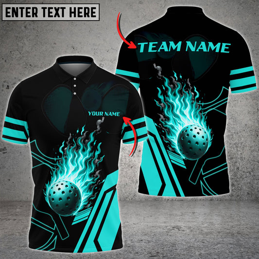 BlueJose Pickleball Falling Meteor Personalized Name, Team Name Unisex Shirt