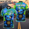 BlueJose Darts Bear Graffity Design Customized Name, Team Name 3D Shirt (4 Colors)