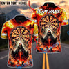 BlueJose Darts Hellbound Apocalypse Multicolor Options Personalized Name Shirt (4 Colors)
