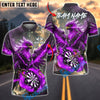BlueJose Darts Phoenix Thunder Lightning Personalized Name, Team Name Shirt (4 Colors)