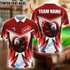 BlueJose Billiards Ball 8 Fire Wings Personalized Name Shirt (4 Colors)