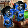 BlueJose Billiards Ball 8 Grim Reaper Skull Personalized Name Shirt (4 Colors)