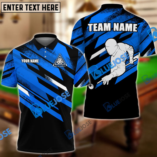 BlueJose Billiards Pro Player Personalized Name, Team Name Unisex Shirt ( 4 Colors )