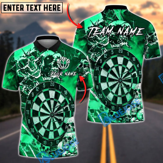 BlueJose Darts Skull Dartboard Personalized Name, Team Name Unisex Shirt (4 Colors)