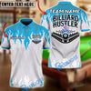 BlueJose Billiards Eight Ball Blue Heat Customized Name, Team Name 3D Shirt (4 Colors)