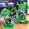 BlueJose Bowling And Pins Boom Angry Ball vs Screaming Pins Design Customized Name, Team Name 3D Shirt (4 Colors)