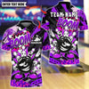 BlueJose Bowling And Pins Boom Angry Ball vs Screaming Pins Design Customized Name, Team Name 3D Shirt (4 Colors)