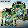 Bluejose Salmon Fishing Green Happy Hook Design Name & Team Name 3D Shirts