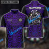 BlueJose Darts Skull Snake Skin Pattern Personalized Name, Team Name Shirt (6 Colors)