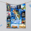 BlueJose Bass Fishing Lovers Blanket
