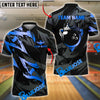 BlueJose Bowling Golden Crown Customized Name 3D Shirt (4 Colors)