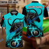 BlueJose Billiards Ball 8 Fire Aries Personalized Name, Team Name Unisex Shirt (6 Colors)