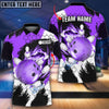 BlueJose Bowling and Pins Colorful Break Personalized Name Team Name 3D Shirt (4 Colors)