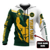 BlueJose Custom Name Blue & Black Boxing 3D Hoodie