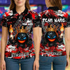 BlueJose Bowling And Pins King Flame Ball Customized Name, Team Name 3D Shirt (4 Colors)