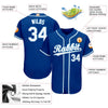 BlueJose Custom Royal White-Light Blue Baseball Jersey