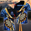 BlueJose Darts Smoke Flame Personalized Name, Team Name Shirt (6 Colors)