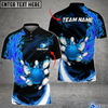 BlueJose Fire Bowling And Pins Multicolor Option Customized Name 3D Shirt (4 Colors), Personalized Shirts For Bowling Players