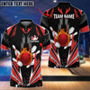 BlueJose Bowling And Pins Thunder Pattern Multicolor Personalized Name 3D Shirt, Personalized Shirts For Bowling Players