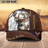 BlueJose Deer Hunting Leather Pattern Custom Name Cap