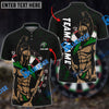BlueJose Darts Spartan Personalized Name, Team Name Shirt (4 Colors)