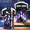 BlueJose Bowling And Pins Vengeful Flame Customized Name 3D Shirt (6 Colors)