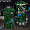 BlueJose Darts Skull Snake Skin Pattern Personalized Name, Team Name Shirt (6 Colors)