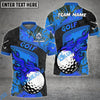 BlueJose Golf Grunge Customized Name, Team Name 3D Shirts (4 Colors)
